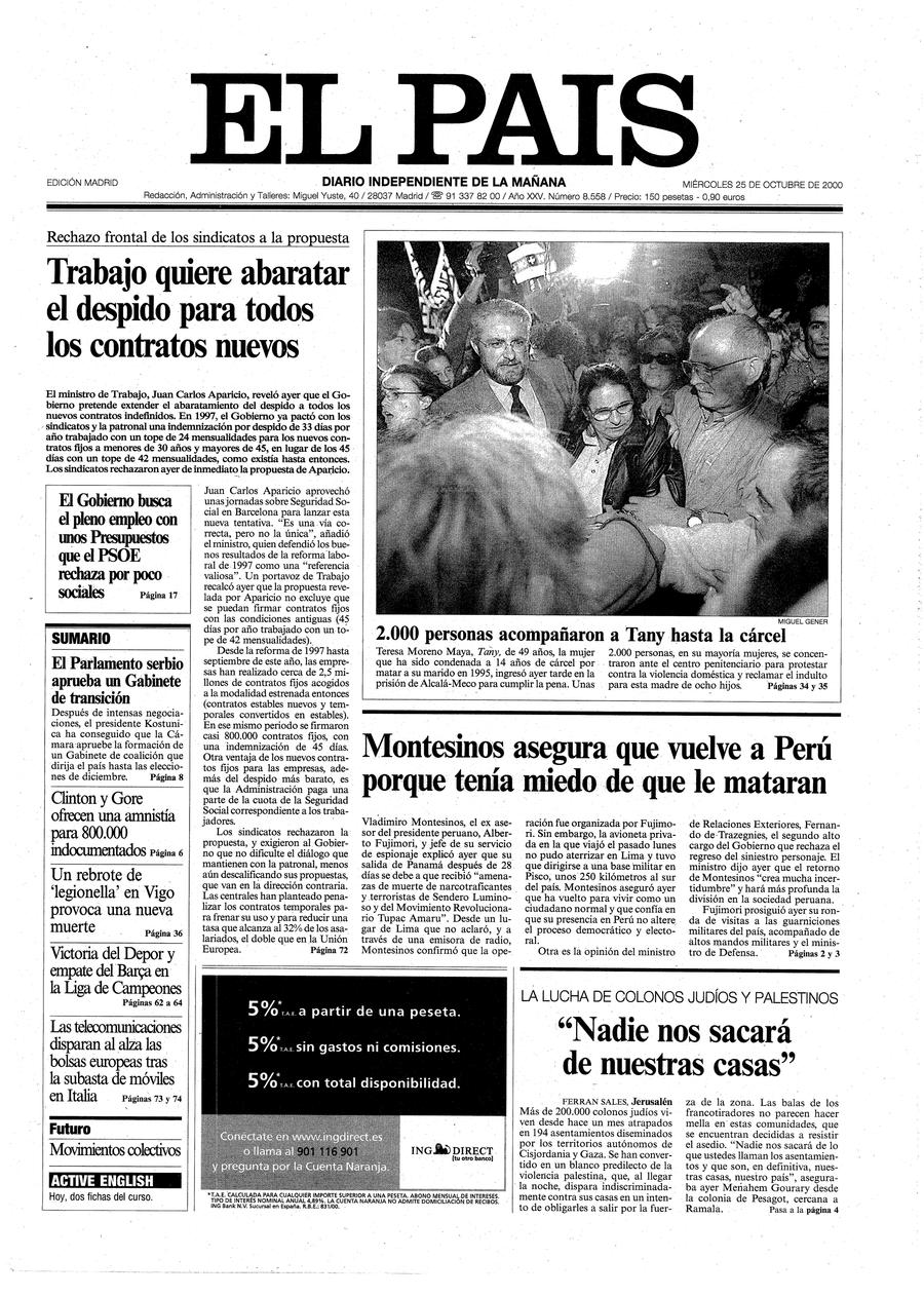 25 de Octubre de 2000