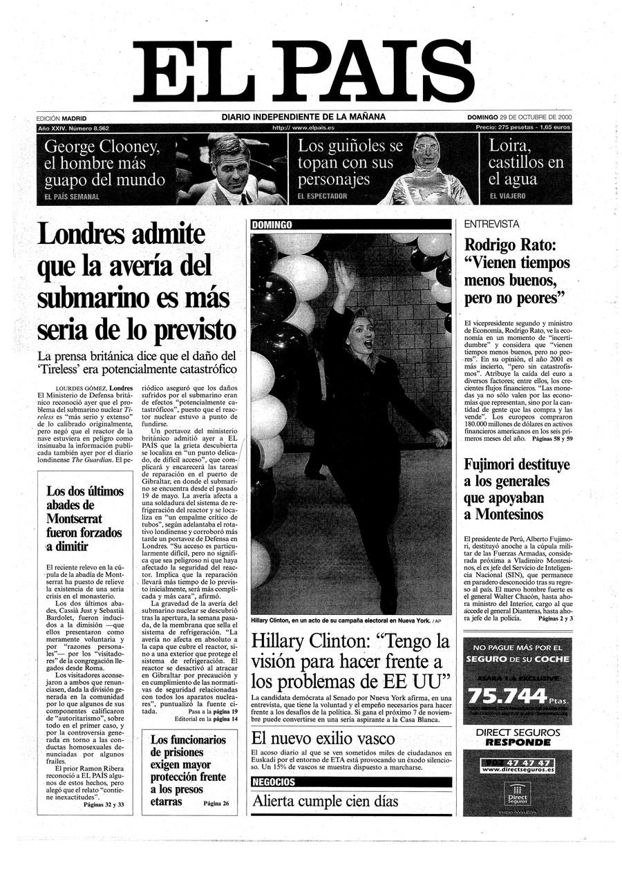 29 de Octubre de 2000
