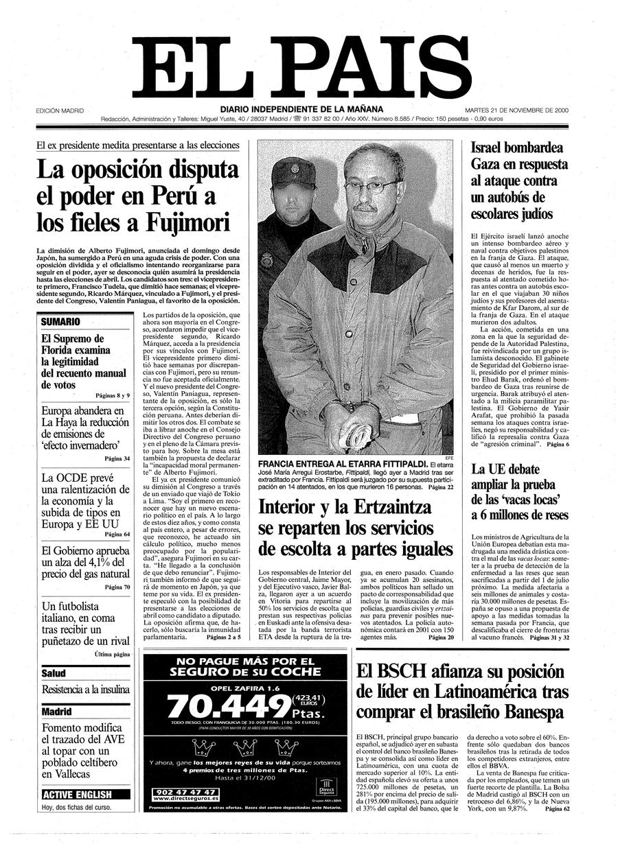 21 de Noviembre de 2000