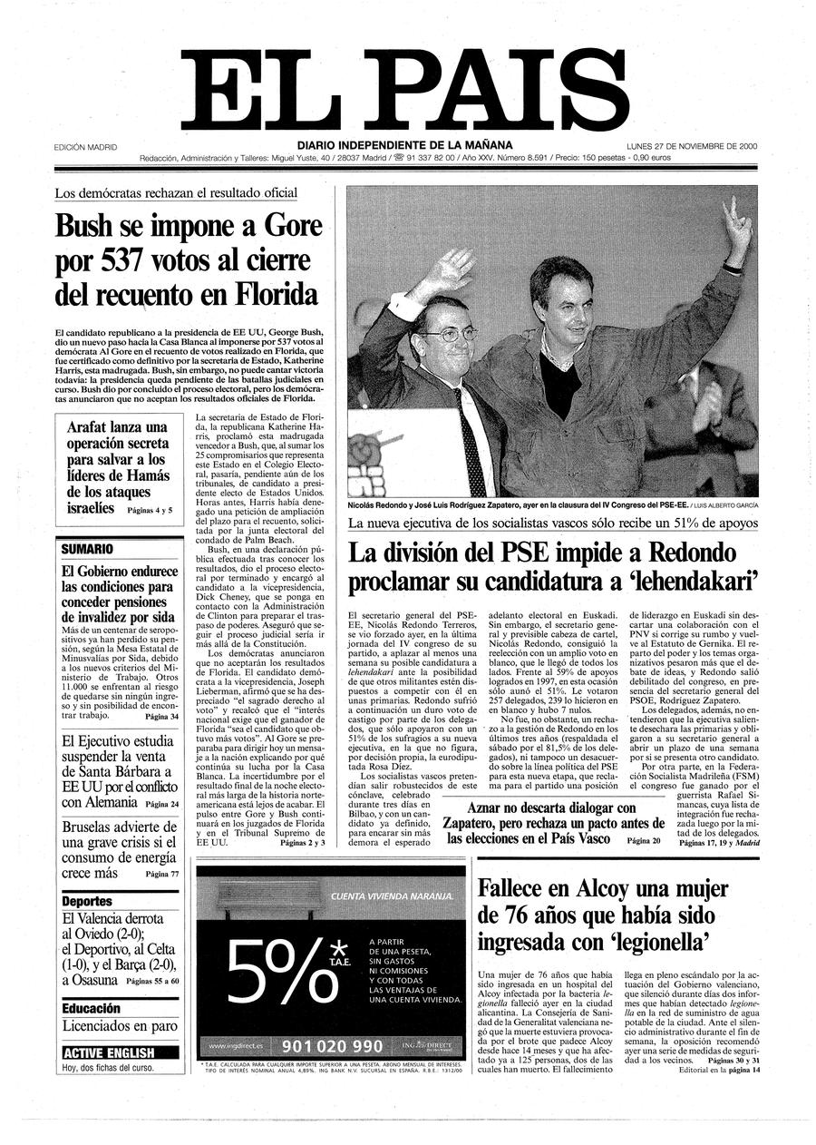 27 de Noviembre de 2000