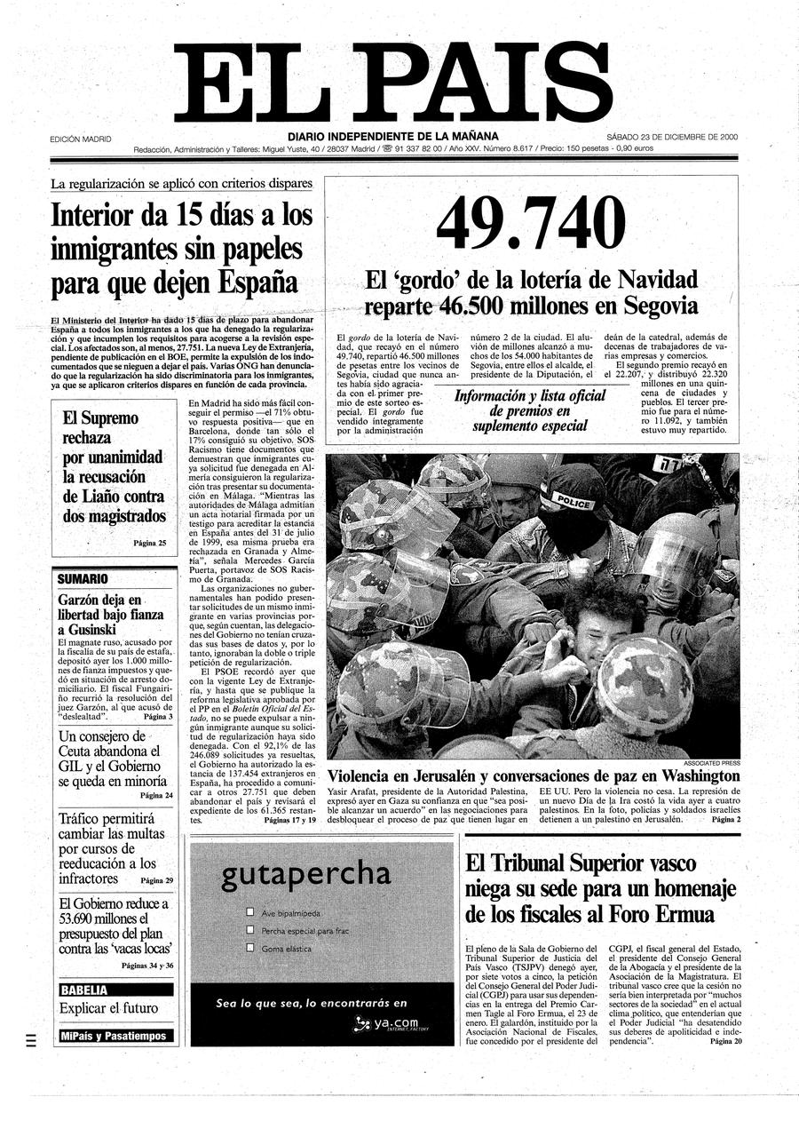 23 de Diciembre de 2000