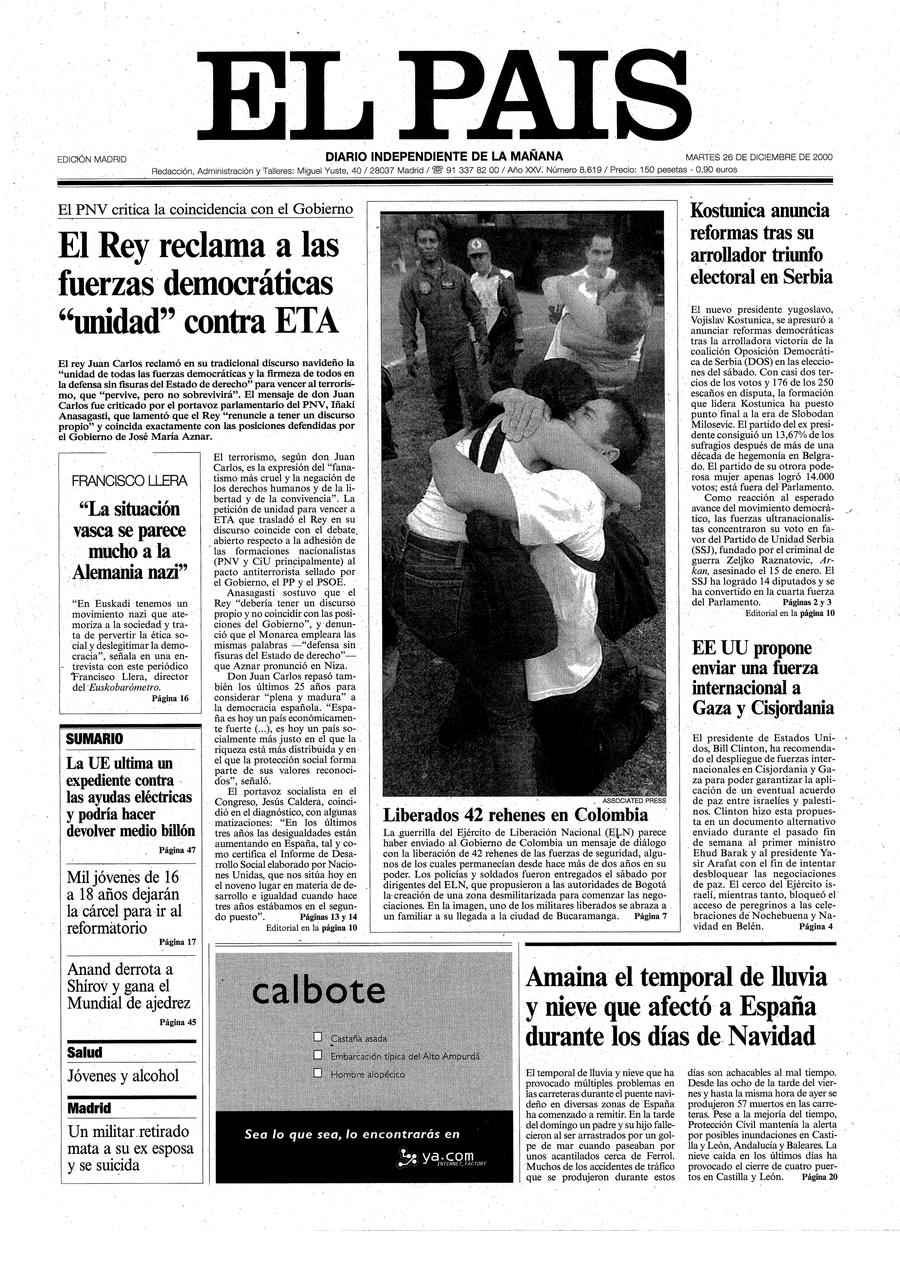 26 de Diciembre de 2000