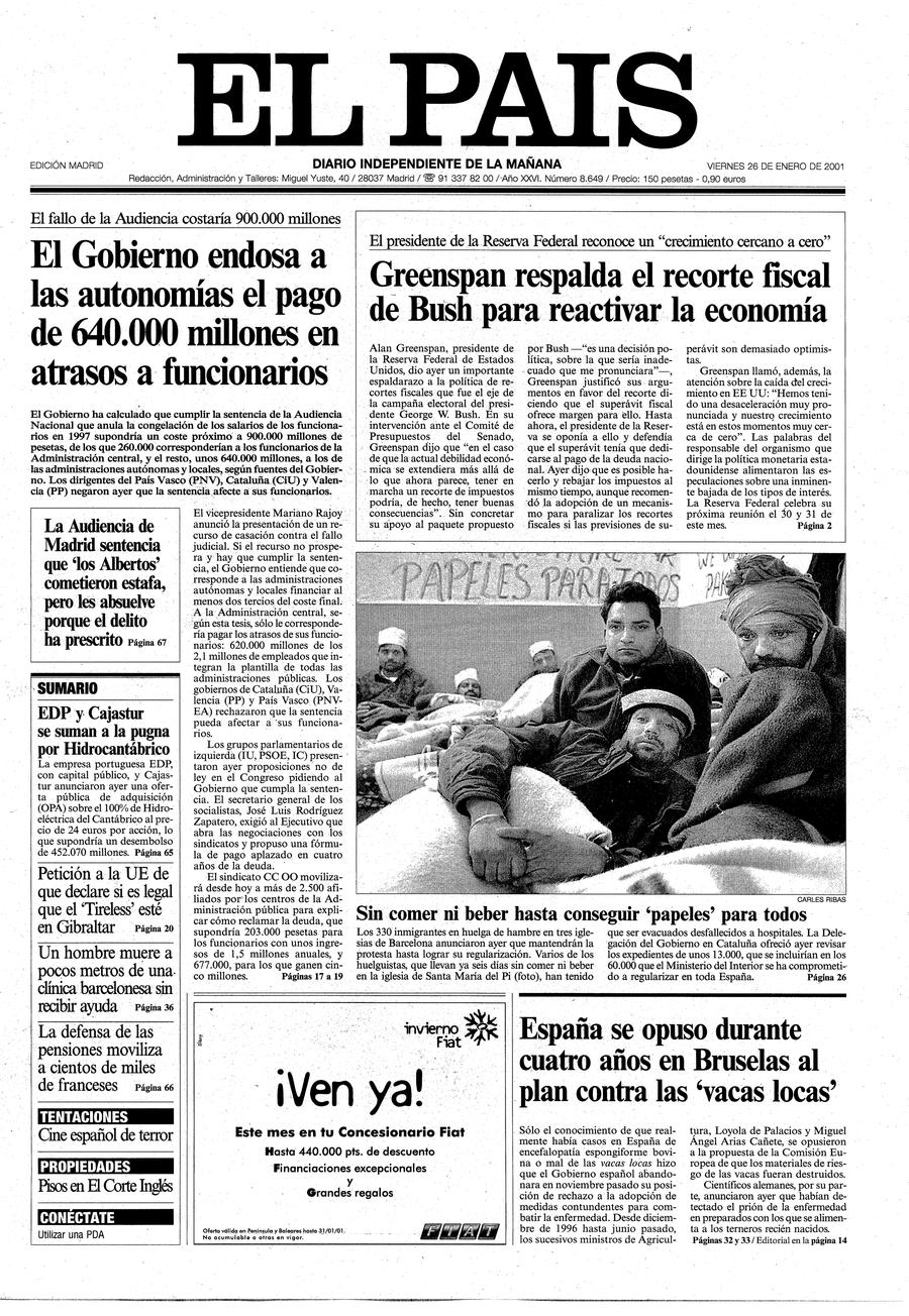 26 enero 2001