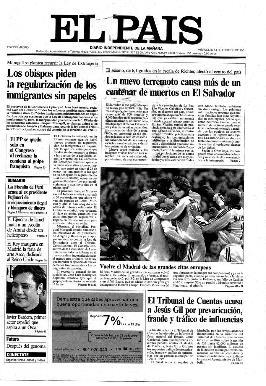 14 febrero 2001
