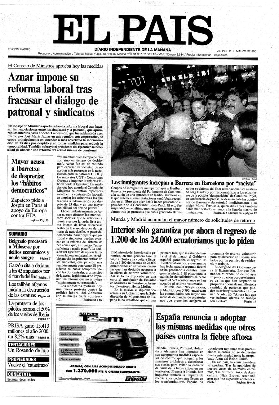 2 de Marzo de 2001