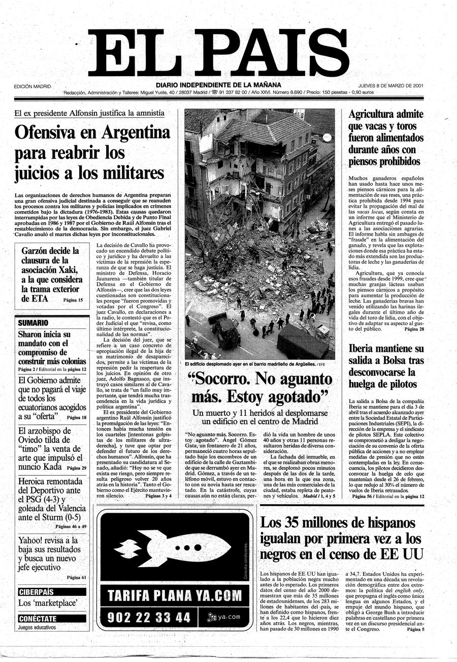8 de Marzo de 2001
