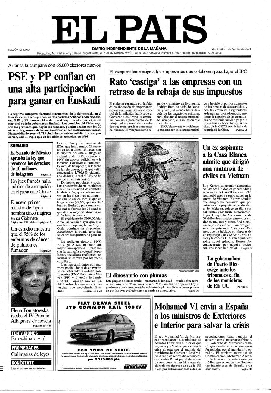 27 de Abril de 2001