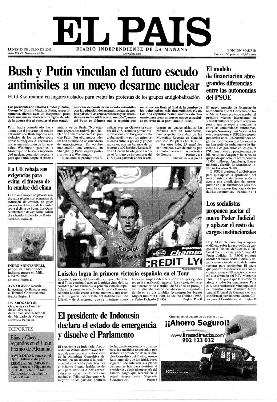 23 de Julio de 2001