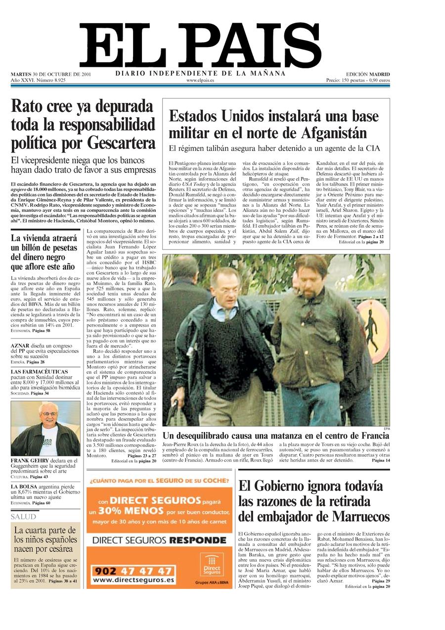 30 de Octubre de 2001