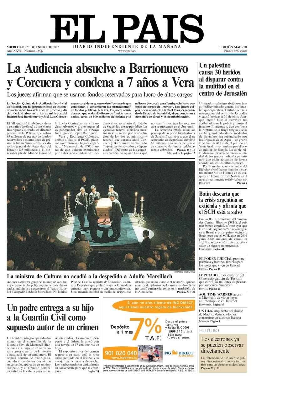 23 enero 2002