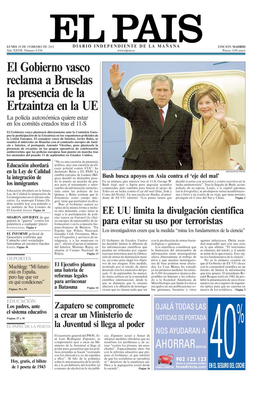 18 de Febrero de 2002