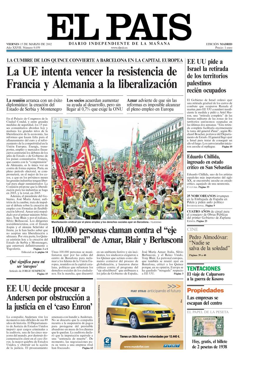 15 de Marzo de 2002