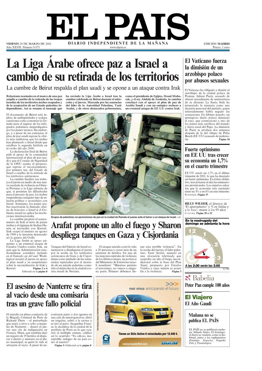29 de Marzo de 2002