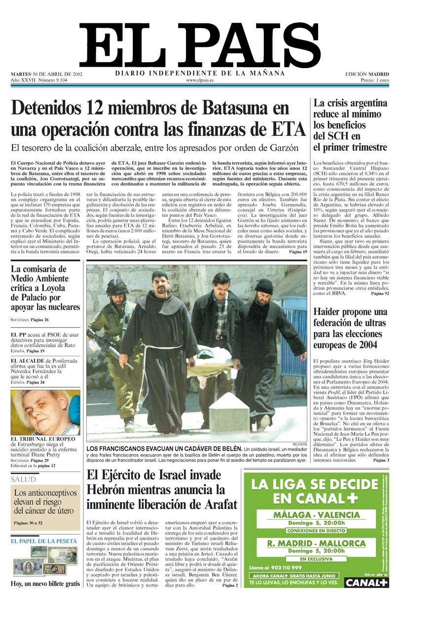 30 de Abril de 2002