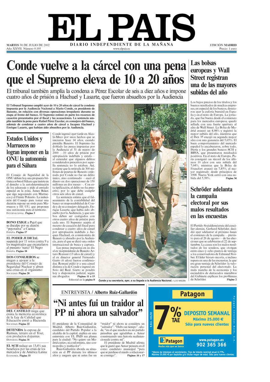 30 de Julio de 2002