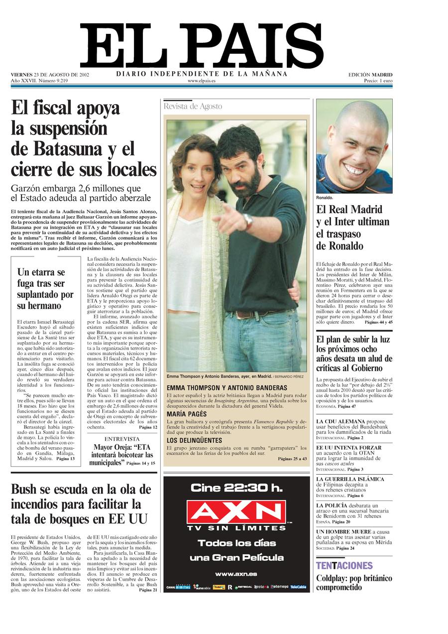 23 de Agosto de 2002