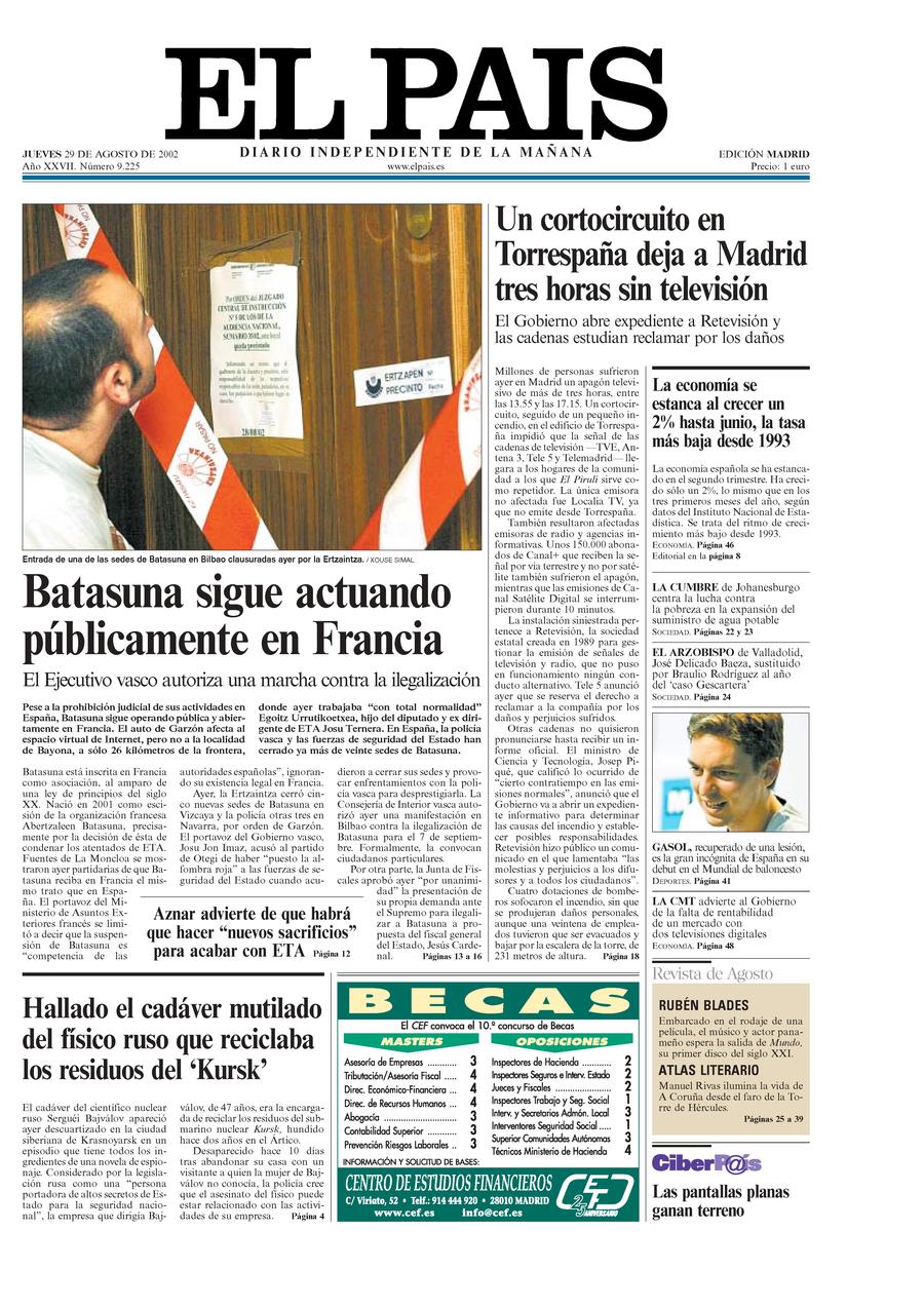 29 de Agosto de 2002