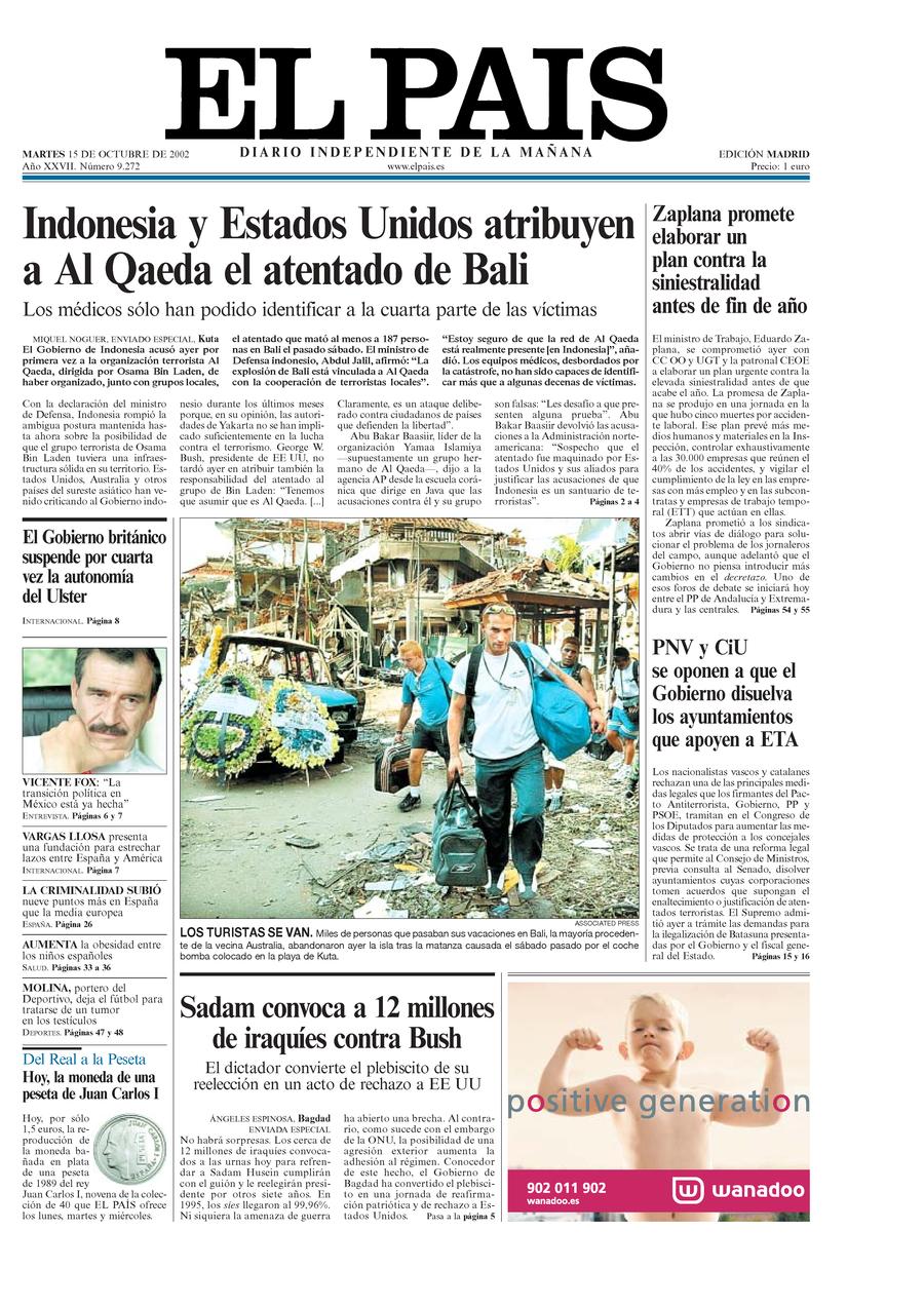 15 de Octubre de 2002