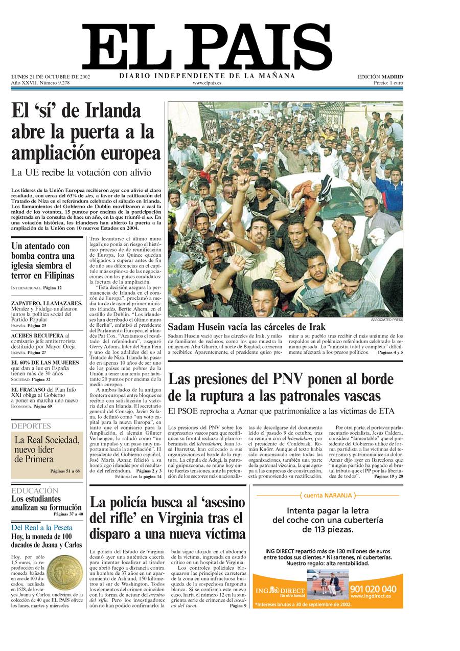 21 de Octubre de 2002