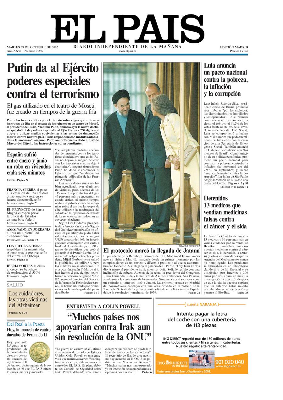 29 de Octubre de 2002
