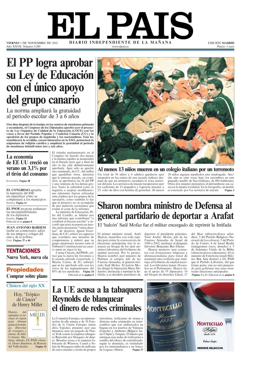 1 de Noviembre de 2002