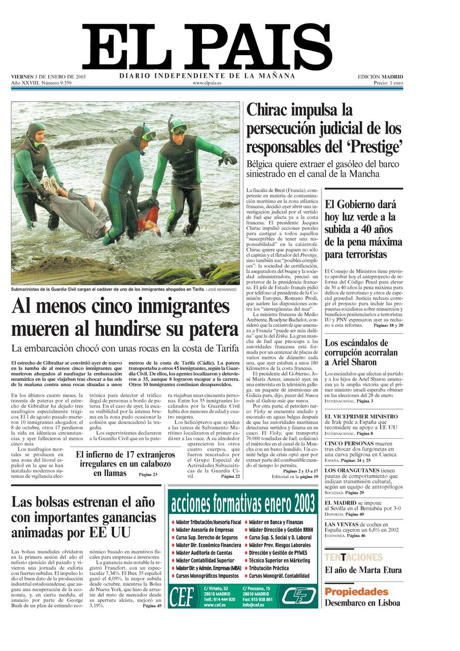 3 enero 2003