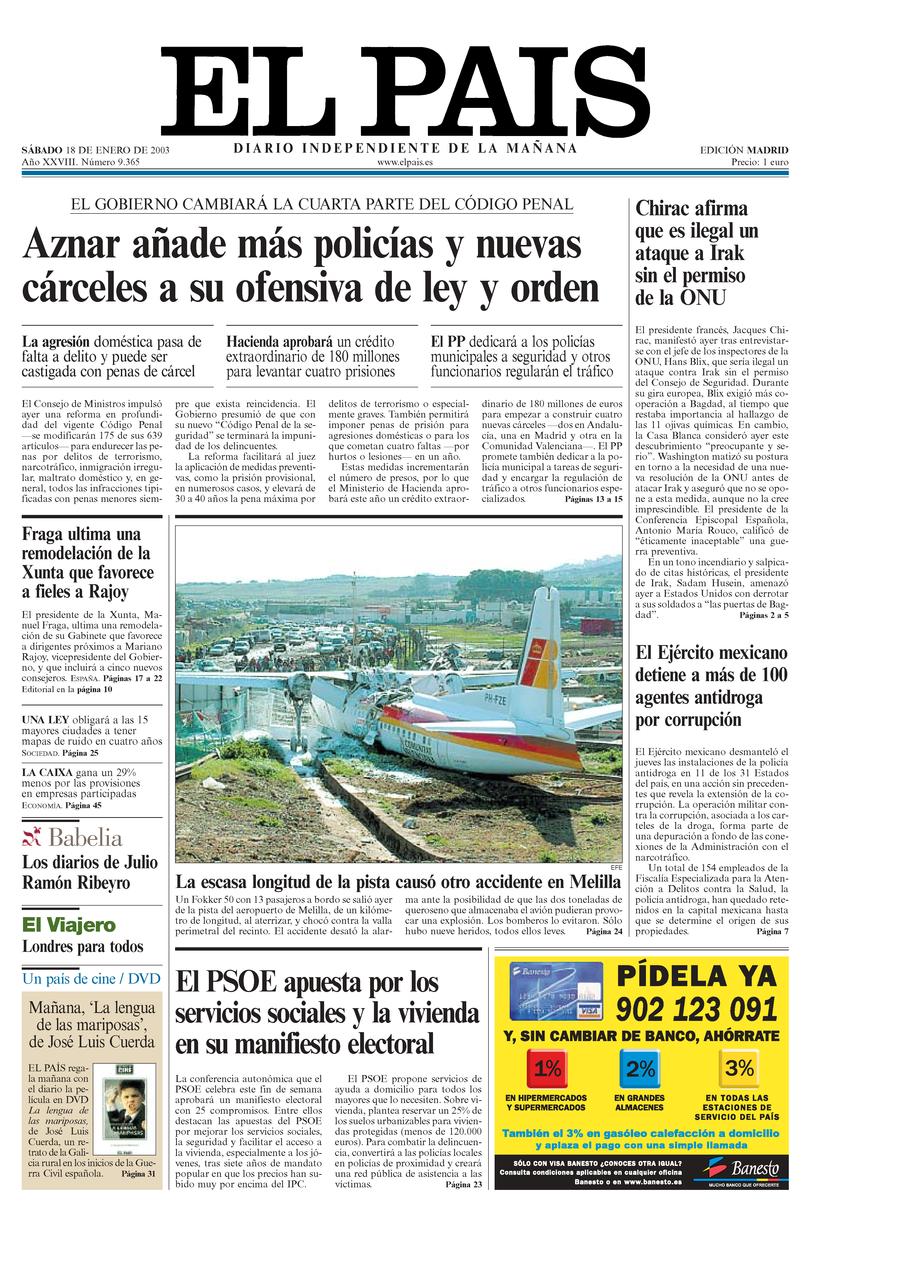 18 enero 2003