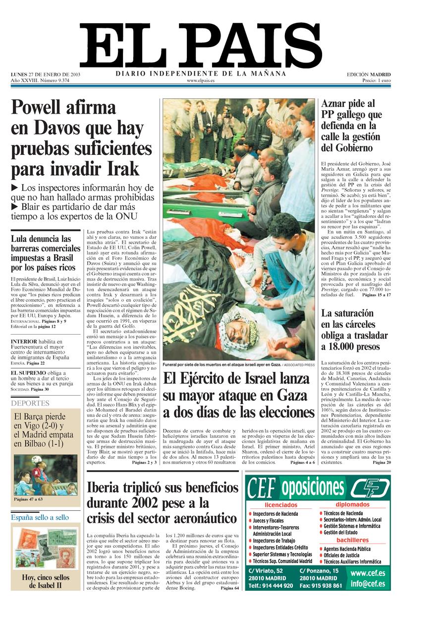 27 enero 2003