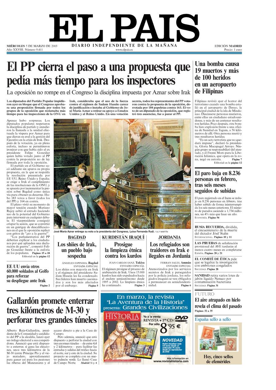 5 de Marzo de 2003