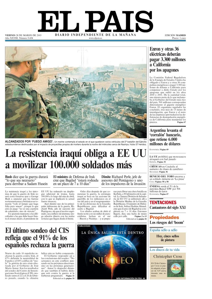 28 de Marzo de 2003