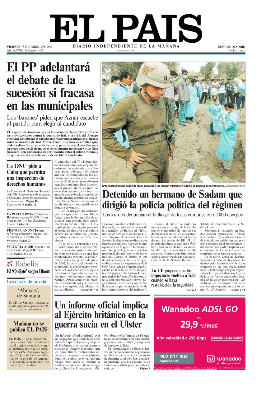 18 de Abril de 2003