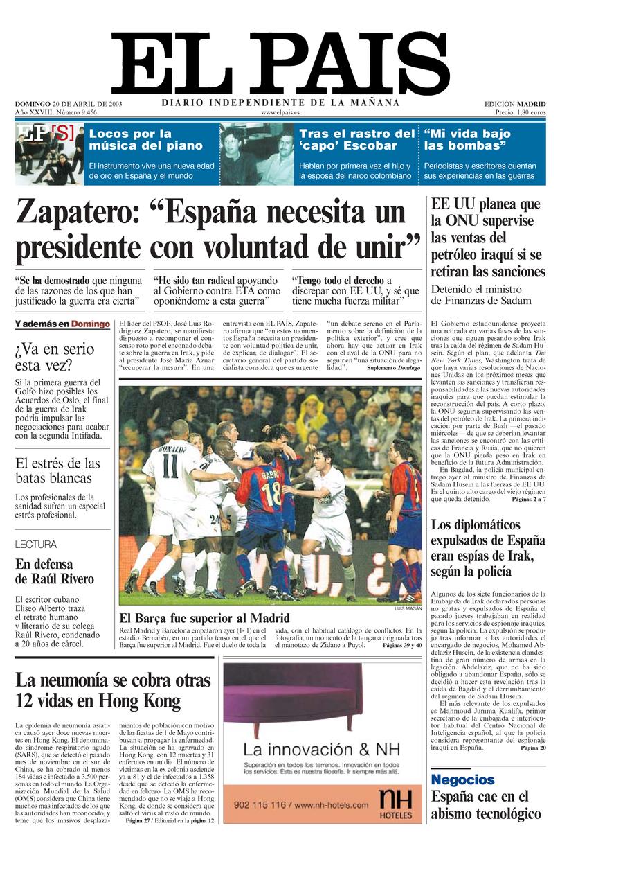 20 de Abril de 2003