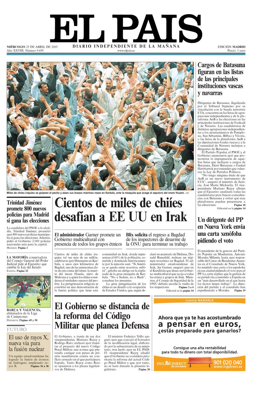 23 de Abril de 2003