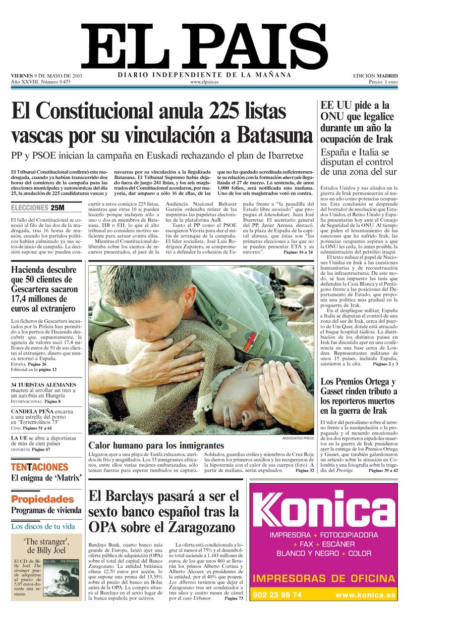 9 de Mayo de 2003