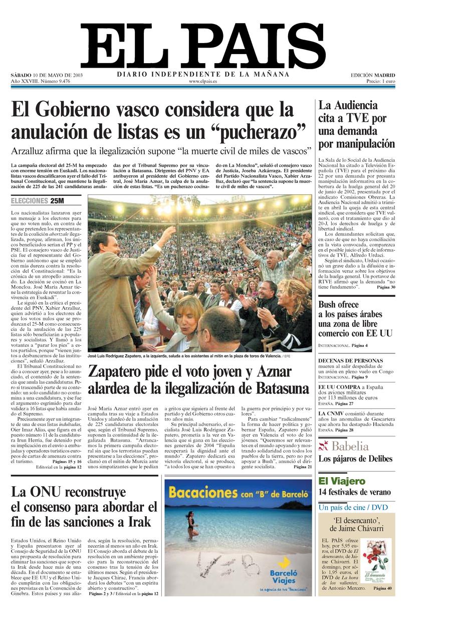 10 de Mayo de 2003