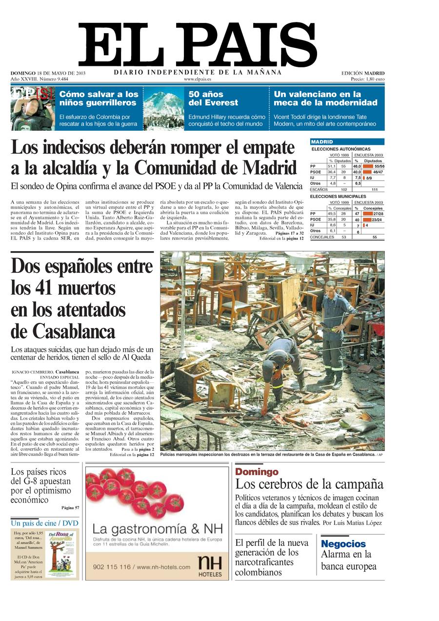 18 de Mayo de 2003