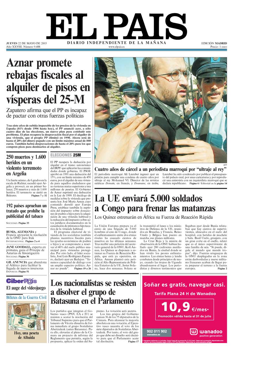 22 de Mayo de 2003