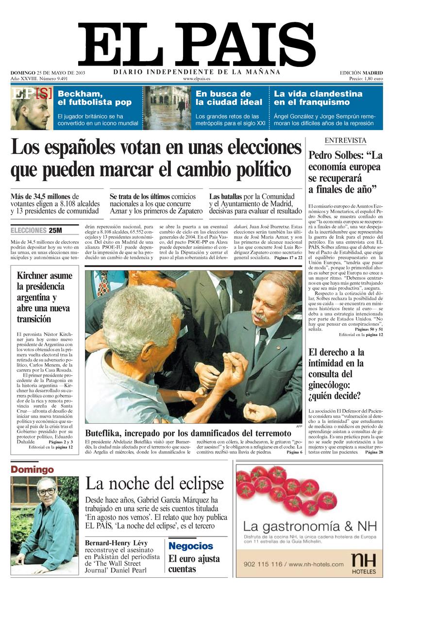 25 de Mayo de 2003