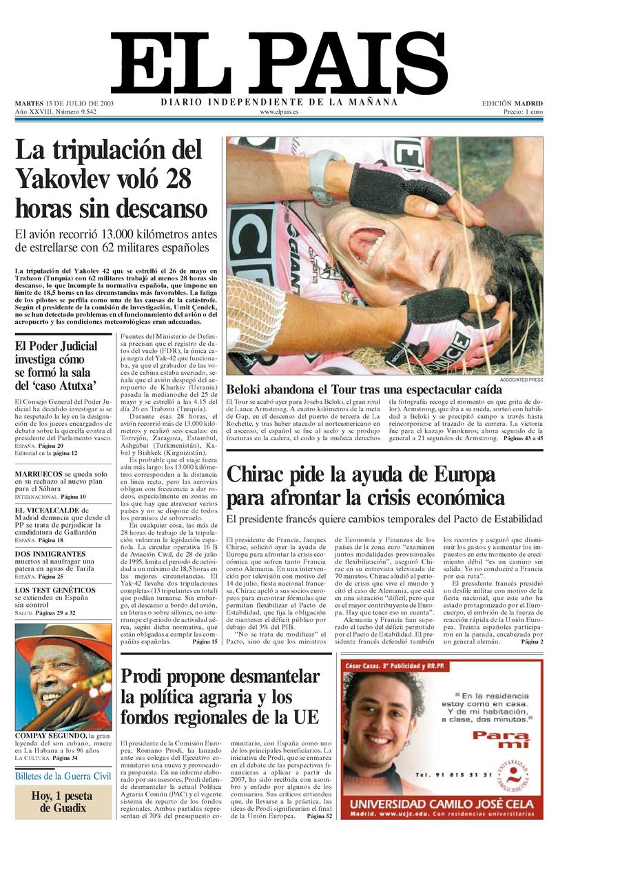 15 de Julio de 2003