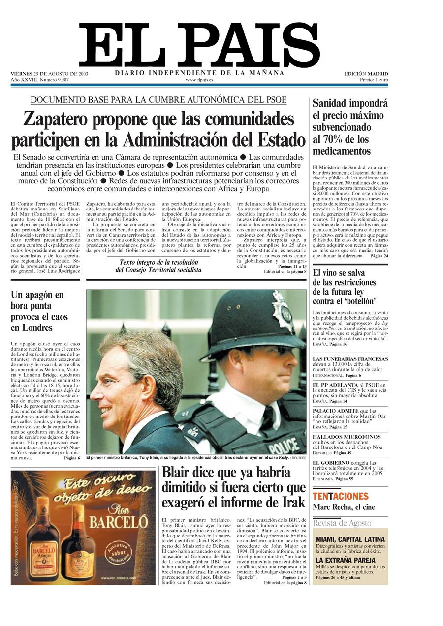 29 de Agosto de 2003
