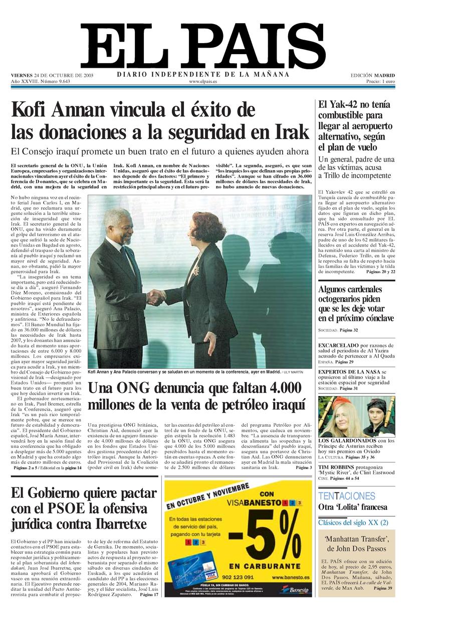 24 de Octubre de 2003