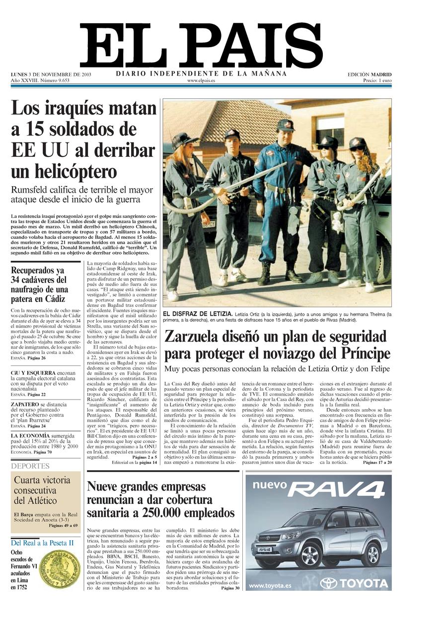 3 de Noviembre de 2003