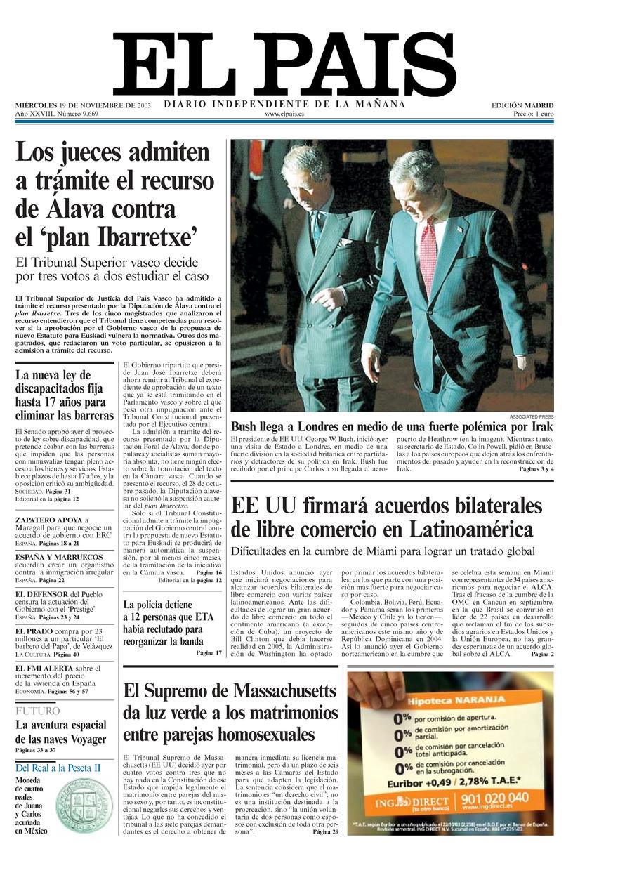 19 de Noviembre de 2003