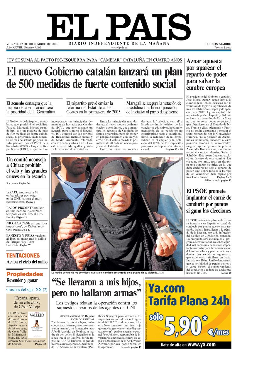12 de Diciembre de 2003