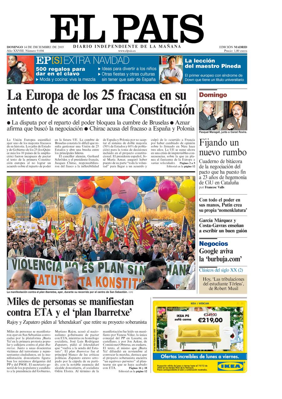 14 de Diciembre de 2003