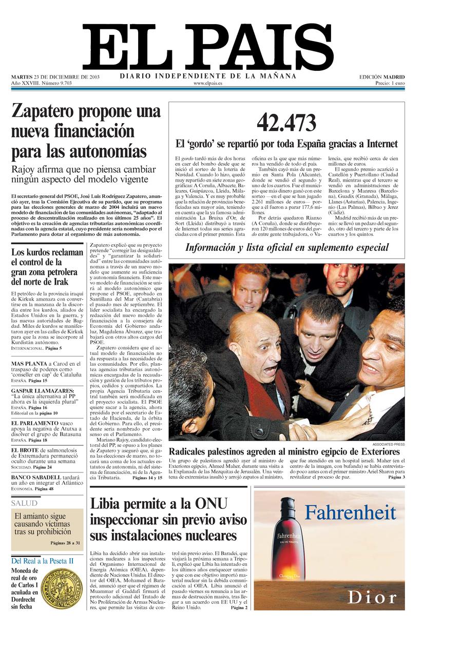 23 de Diciembre de 2003