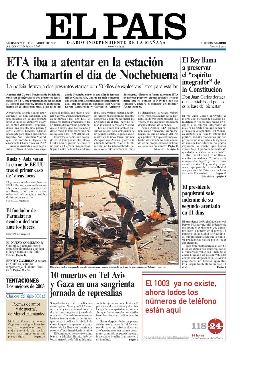26 de Diciembre de 2003