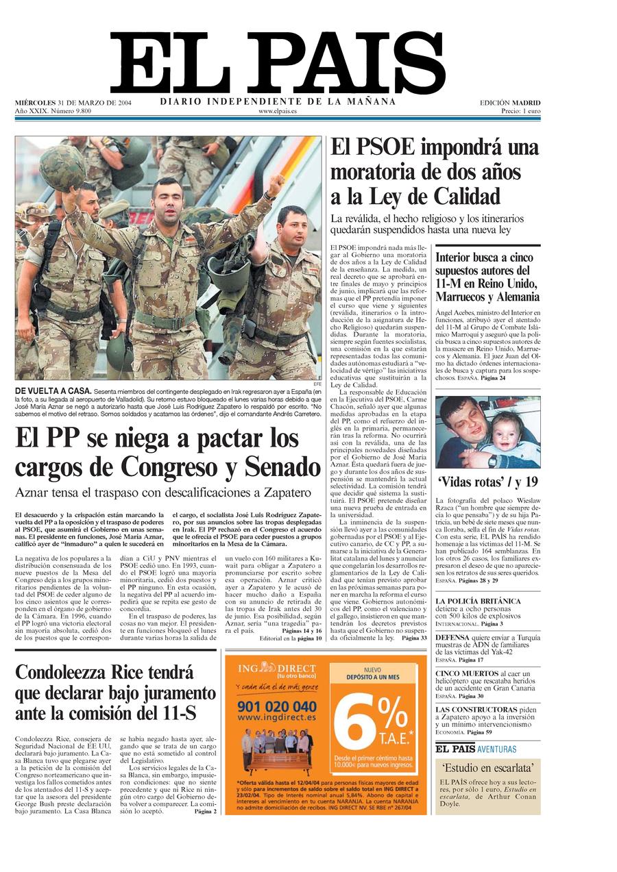 31 de Marzo de 2004