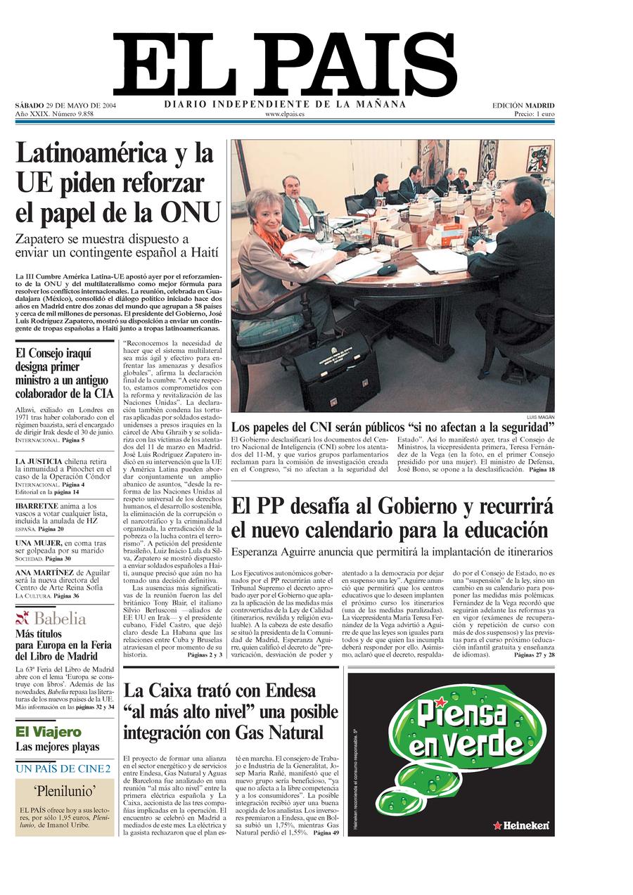 29 de Mayo de 2004