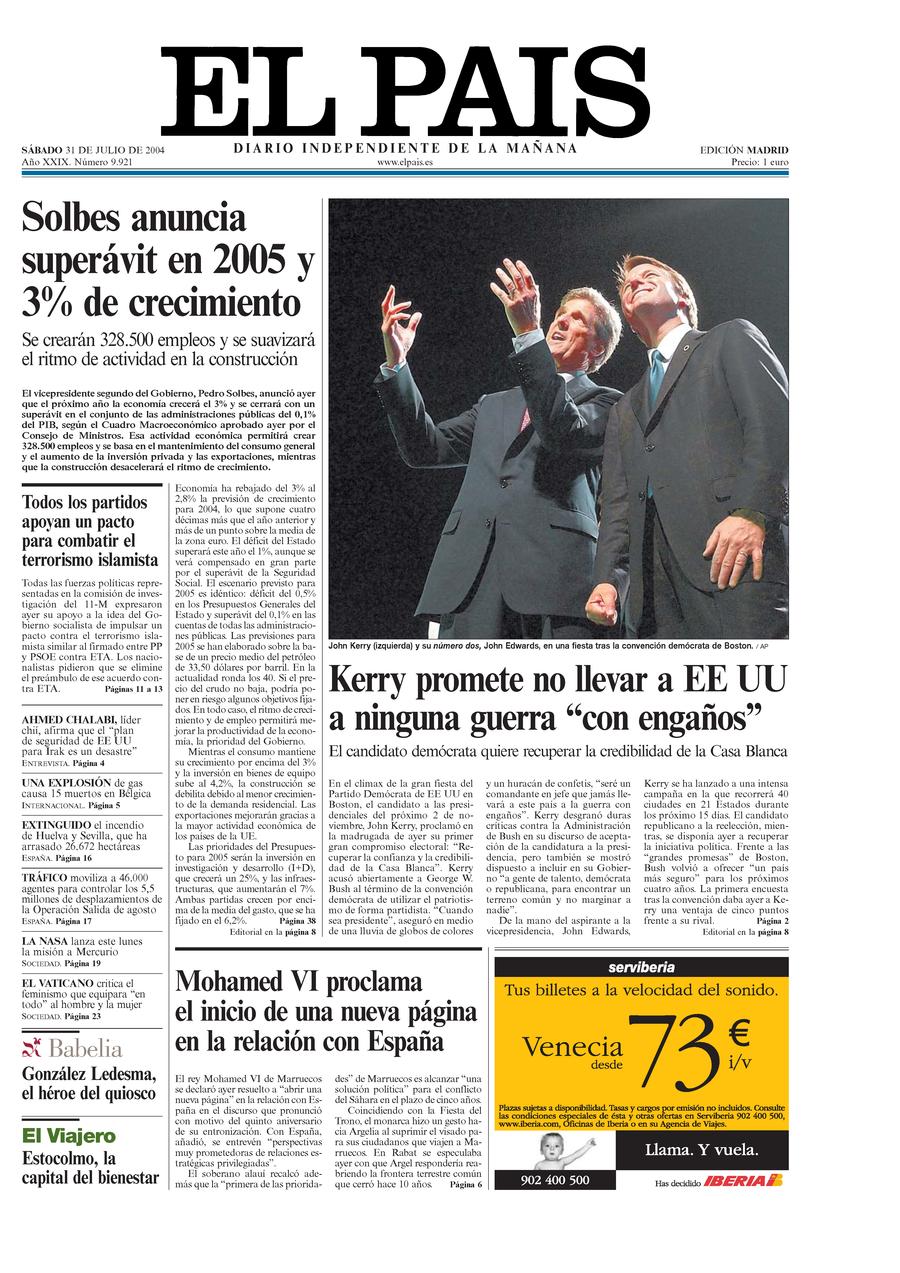31 de Julio de 2004